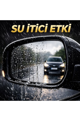 Araç Yan Ayna Yağmur Kaydırıcı Film 2 Adet Anti Fog & Su İtici Dikiz Aynası Koruyucu Net Görüş Güvenli Sürüş