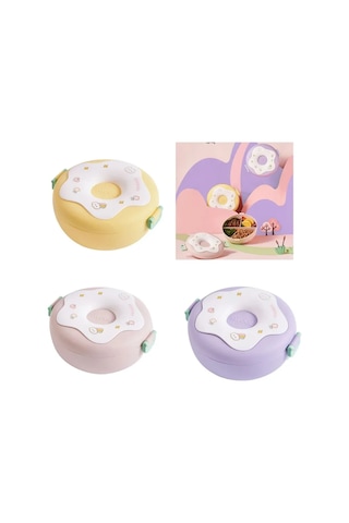 Kangvka 3 Bölmeli Çocuk Yemek Kutusu, Kaçırmaz Kapaklı Plastik Mutfak Gereci, Okul-piknik İçin Taze Yemek Saklama Kutusu Mor