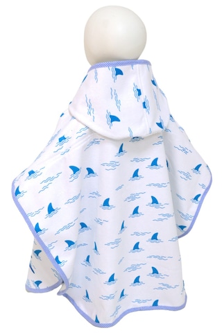 Çoçuk Havlu Panço Köpek Balığı 2-4 Yaş