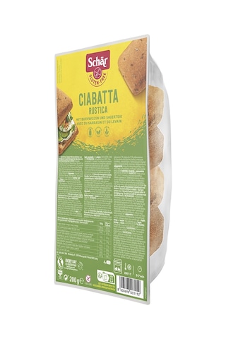 Schar Ciabattine Rustiche Glutensiz Esmer Ekmek 6 x 200 G