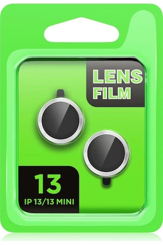 iPhone Uyumlu 13 Mini Raze Metal Kamera Lens - Mavi