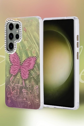 Samsung Galaxy S25 Ultra Uyumlu Kılıf Blade Aynalı Desenli Kapak - Desen 7