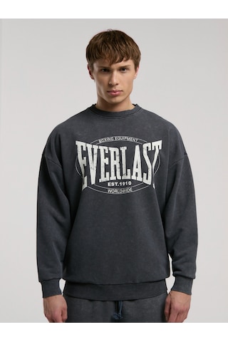 Everlast Authentic Boxing Oversize Antrasit Erkek Sweatshirt Antrasit