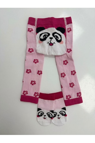 Bebek Pijama Tayt Çorap Açık Pembe
