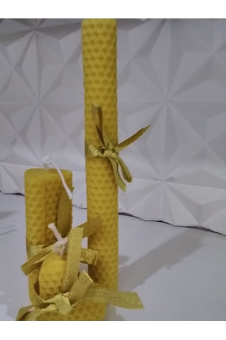 Doğal Balmumu 3 Lü Set Sarı