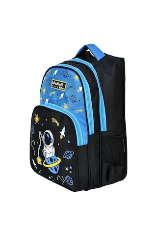 Waddell Çanta Sİyah Mavi Astronot İlkokul Çantası - Waddell Bag E