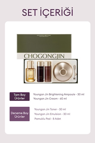 Missha Chogongjin Youngan Brightening Kırışıklık Karşıtı Cilde Aydınlık ve Canlı Görünüm Sunan Set