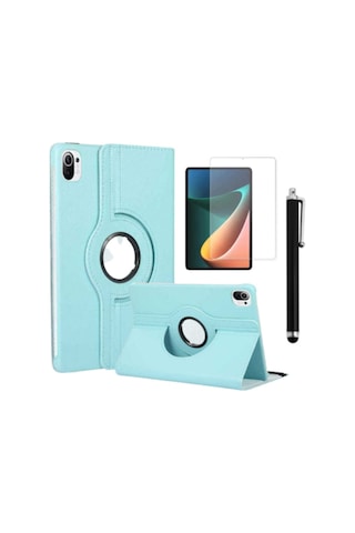 Xiaomi Mi Pad 5 Standlı Deri Tablet Kılıfı + Ekran Koruyucu + Kalem Kapaklı Kılıf