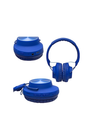 Powermaster GM-025 Mavi Gamıng Oyuncu Mikrofonlu Bluetooth Kablosuz Kulaklık