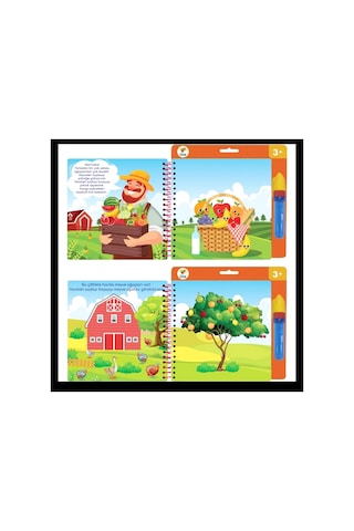 Lino Aqua Magic Book Su İle Boyama Kitabı Çiftlik Tfl-1007