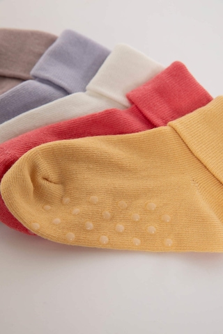 Defacto Kız Bebek Dikişsiz 5li Pamuklu Uzun Çorap C4291a5nskr1 Çok Renkli