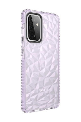 Zore Galaxy Uyumlu A72 Kılıf Msra Buzz Kapak - Mor Mor