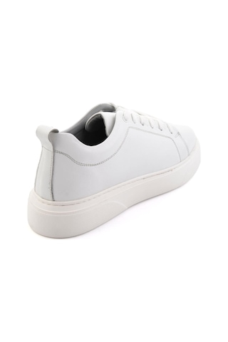 Bambi Beyaz Hakiki Deri Erkek Sneaker E01082102043