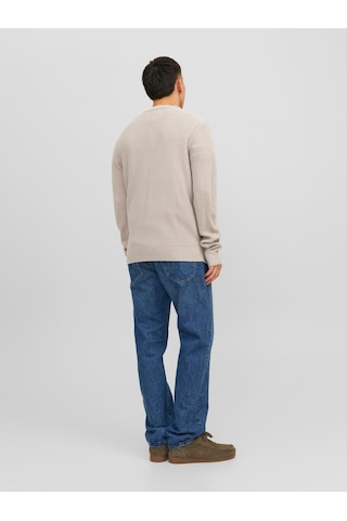 Jack & Jones Jack Jones Erkek Örme Kazak 12243116 Krem