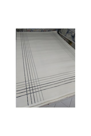 Black Serisi 200x290 6m2 Akrilik Dokuma Halı Siyah Krem