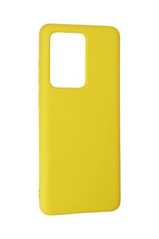 Newface - 312 - Samsung Uyumlu Galaxy S20 Ultra Kılıf Nano İçi Kadife Silikon - Ece-umay - - Sarı