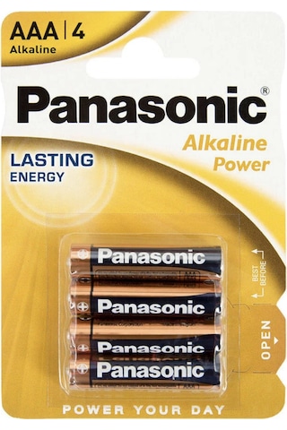 Panasonic LR03 Alkaline Power AAA İnce Kalem Pil 4'lü Panasonic LR03 Alkaline Power AAA İnce Kalem Pil 4'lü