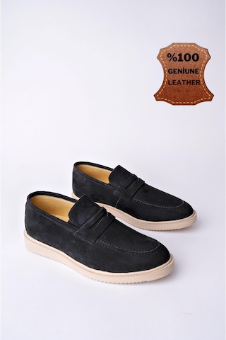 Muggo Jones Garantili Erkek Günlük Klasik Hakiki Deri Casual Rahat Ortopedik Ayakkabı Siyahsüet Siyah