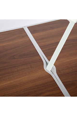 Funky Chaırs Şemsiyeli Tabureli Katlanabilir Piknik Masası Seti - Kahverengi