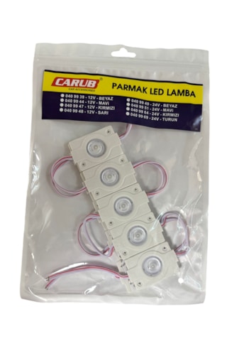 Parmak Lamba Tek Lens Beyaz 10'lu 24v Br 040 99 49