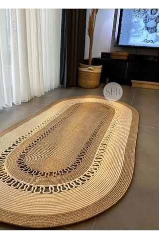 Ayrex Home Turko Jüt, Hasır, Kilim, Paspas, Yolluk, Jüt Halı, Jüt Paspas, Dekoratif Kilim, Bohem Tarzı Kilim, Kili Diğer