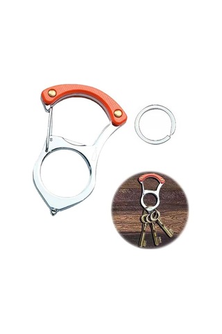 Kendi Kendini Koruma Kancalı Araba Anahtarlığı, Dış Mekan Paslanmaz Çelik Diğer