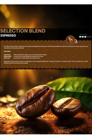 New Coffee Selection Blend Espresso Çekirdek Kahve Çekirdek 1 KG