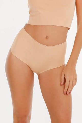 Kadın Yüksek Bel Basic Dikişsiz Lazer Kesim Külot 3'lü Paket Renkli-renkli Çok Renkli