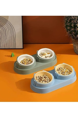 Bay Mikopet Çift Bölmeli Mama Ve Su Kabı Najmaddin