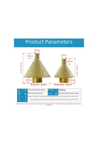 Yunboo Cunxing Elmas Materyal M10 Tipi 38mm Köşe Yuvarlatıcı, Mermer-kiremit-kuvars Taşları İçin Delme Ve Kenar Polishing Aleti