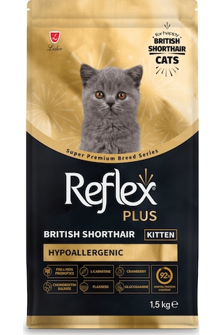 Reflex Plus British Shorthair Hipoalerjenik Yavru Kedi Maması 1,5 Kg