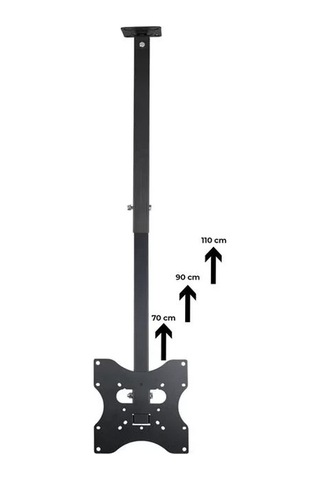 Hubrendy Sh Powermaster Pm-32 Led/lcd/plazma 70-90-110 Cm Dar Ağız 45 Derece Açılı Tavan Tv Askı Apa