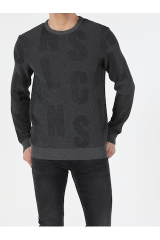 Colin's Slim Fit Bisiklet Yaka Erkek Antrasit Kazak CL1051569_Q1.V1_ANT