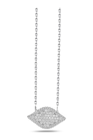 Brezza Lusso Jewelry Timeless Series Zirkon Taşlı Gümüş Sonsuz Görüş Kolyesi Gümüş