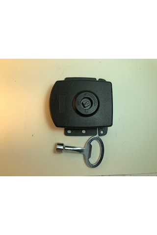 Mini Yüzey Montaj Hava Santral Kabin Ağır Panel Kilit - Plastik Gövde + Alu. Kare 8. Anahtar 1