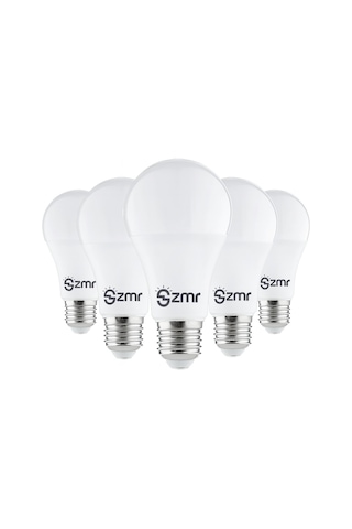 Zmr 105/b.65 5'li Paket Led Ampul 15w 6500k Beyaz Işık E27 Duylu Enerji Tasarruflu Uzun Ömürlü