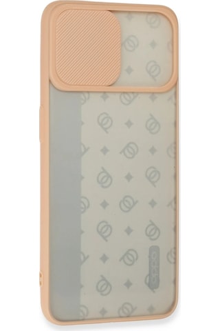 Newface - 131 - Oppo Reno 4 Lite Kılıf Palm Buzlu Kamera Sürgülü Silikon - Matxzngz - - Pembe