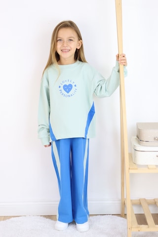 Kız Çocuk İspanyol Paça Basic Takım Yeşil