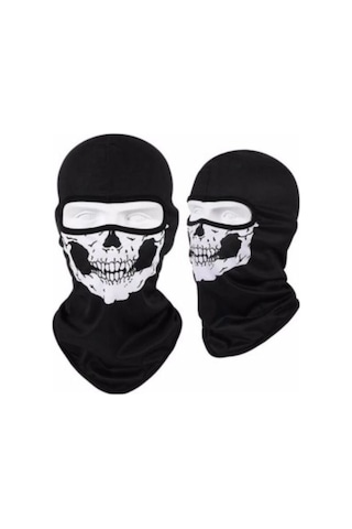 Motosiklet Kurukafa Balaklava Güneş Koruyucu Rüzgar Geçirmez Motor Maske 2 Adet Siyah