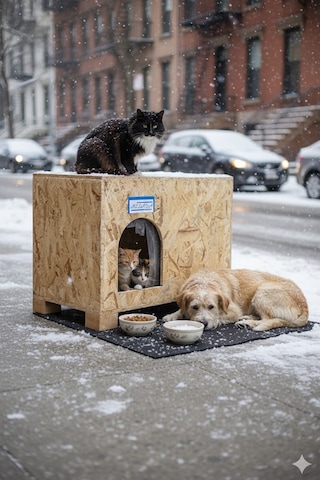 Reyo Kedi Evi Dış Ortam Uygun Ahşap Kedi Evi Osb 61 x 41 x 36 CM CAT48