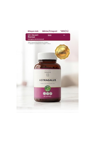 Erbatab Astragalus Çin Geveni Eki 60 Kapsül