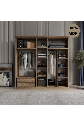 Soho 5 Kapak Mdf Gardırop Antrasit