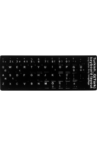 Türkçe Q Klavye Etiketi Notebook Klavye Sticker Laptop Pc Sticker