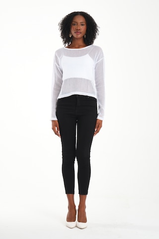 By Papi Kare File Bluz Beyaz