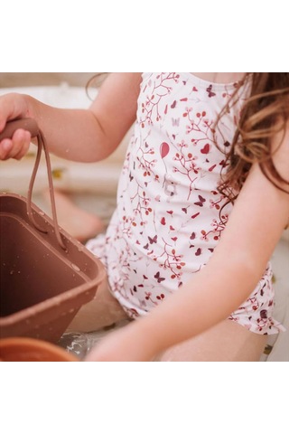 Nuuroo Anne Fırfırllı Uv Korumalı Kız Mayo Etnik Nu405 Çok Renkli