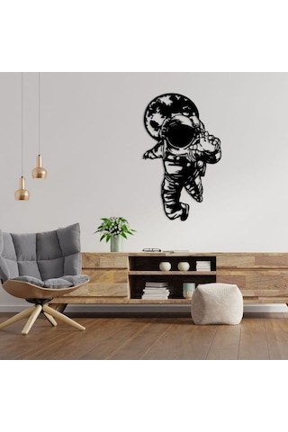 Astronot Rüyası Metal Duvar Dekoru