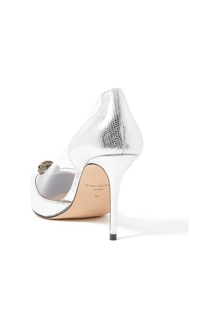 Kurt Geiger Belgravia Vinyl Kartal Detaylı Topuklu Ayakkabı - Gümüş
