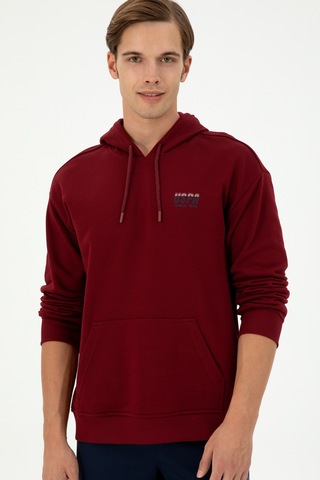 U.s. Polo Assn. Erkek Bordo Sweatshirt 50293442-vr014 Bordo