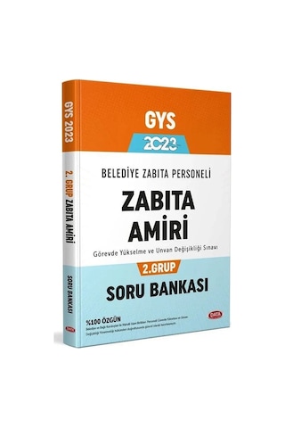 Data 2023 Gys Belediye Zabıta Amiri 2. Grup Soru Bankası Görevde