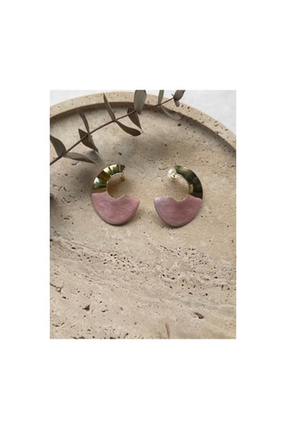 Luna Mineli Gold Küpe Pembe - 907190808 Pembe - 907190808 Pembe